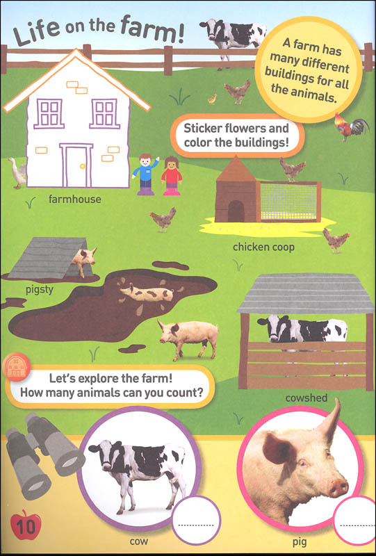 National Geographic Kids On The Farm Sticker Activity Book National