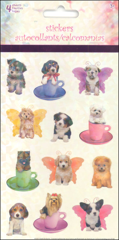 Keith Kimberlin Puppies Stickers (4 sheets)