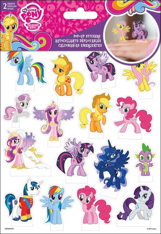 My Little Pony Pop Up Stickers (2 Sheets)