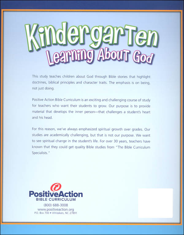 Kindergarten Learning About God Teacher's Manual (Fourth Edition ...