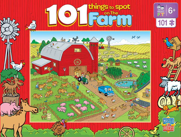 101 Things to Spot on the Farm (100 Piece Puzzle)