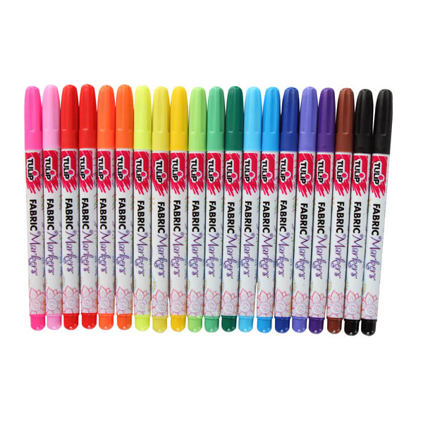 Tulip Fabric Markers Fine Tip (Set of 20) Scribbles