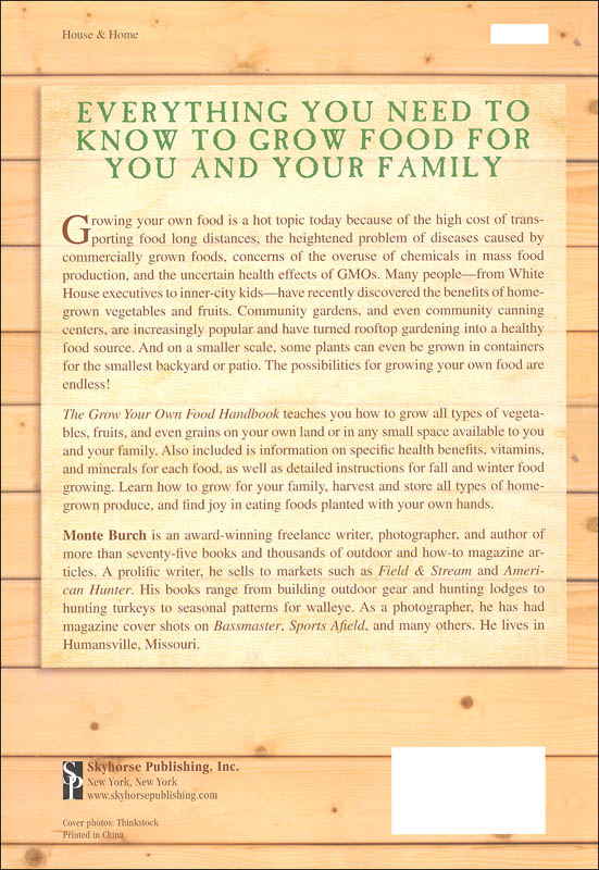 Grow Your Own Food Handbook Back To Basics Guide To Planting Growing