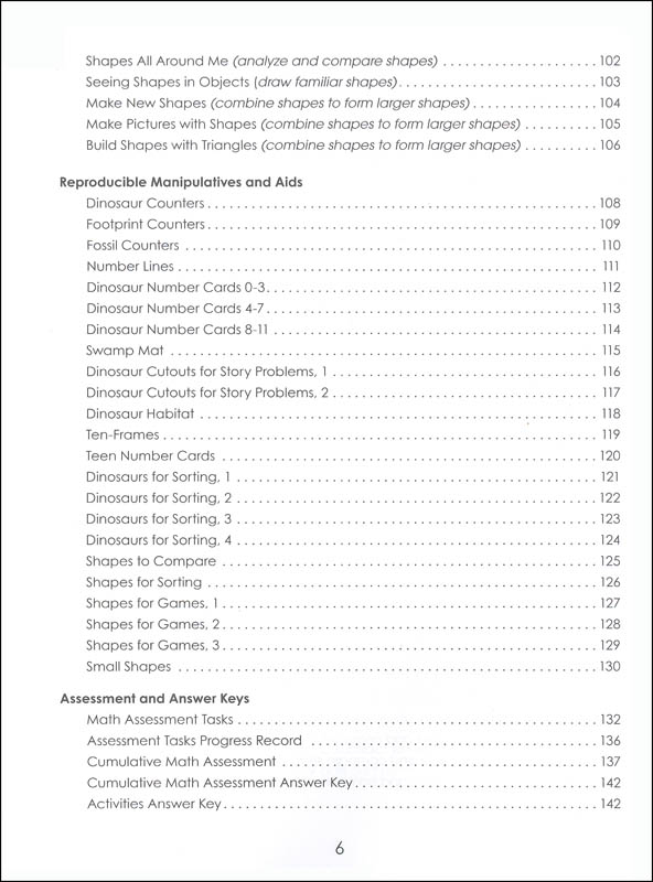 Common Core Math Activities Kindergarten | Incentive Publications