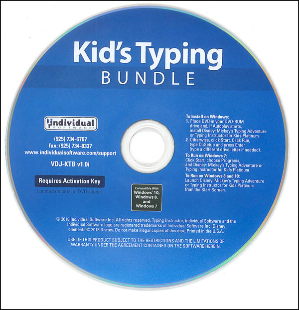 Kid's Typing Bundle: Mickey's Typing Adventure & Typing Instructor for Kids Platinum (Windows)
