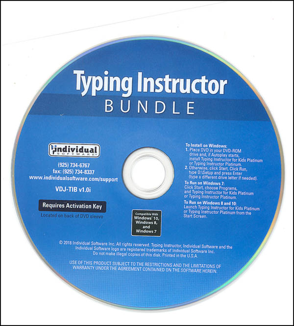 Typing Instructor Platinum & Typing Instructor for Kids Platinum Bundle (Windows)