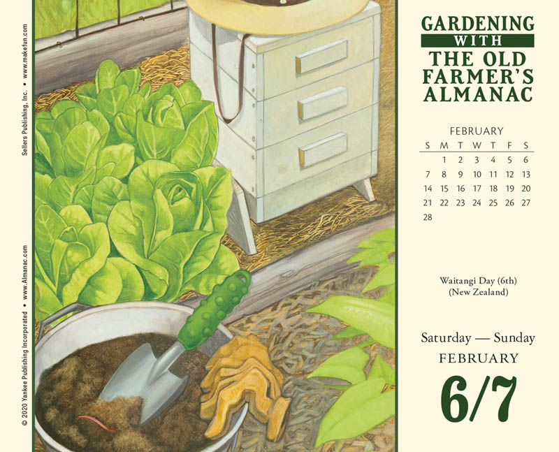 Farmers Almanac Calendar Gardening Customize and Print