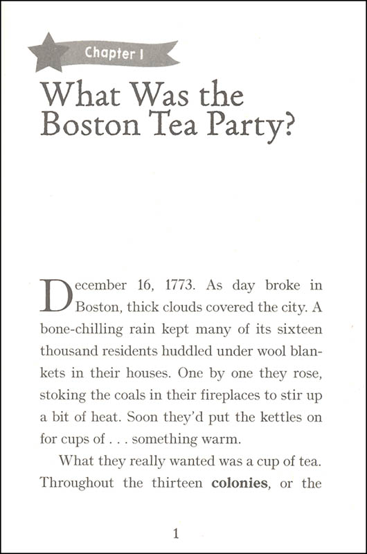 Boston Tea Party (American Girl Real Stories From My Time
