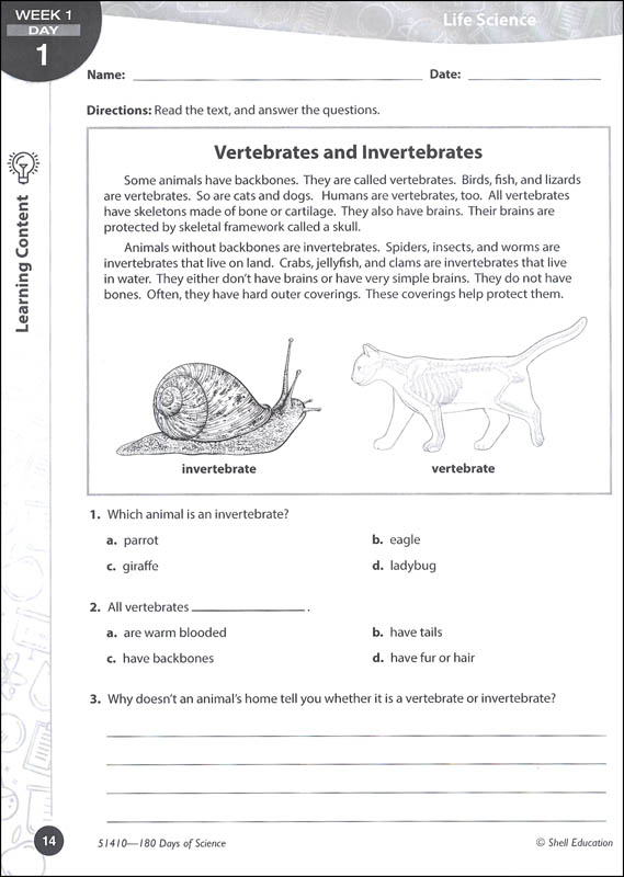 180 days of science for fourth grade shell education 9781425814106