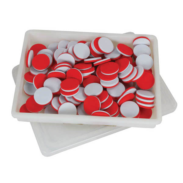 Simple Solution Two Color Red/White Counters (pack of 100)