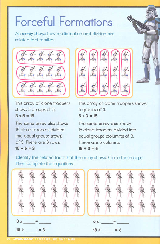 star wars workbook 3rd grade math workman publishing company