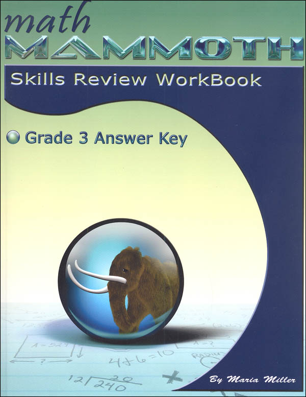 Math Mammoth Grade 3 Color Skills Review Workbook Answer Key