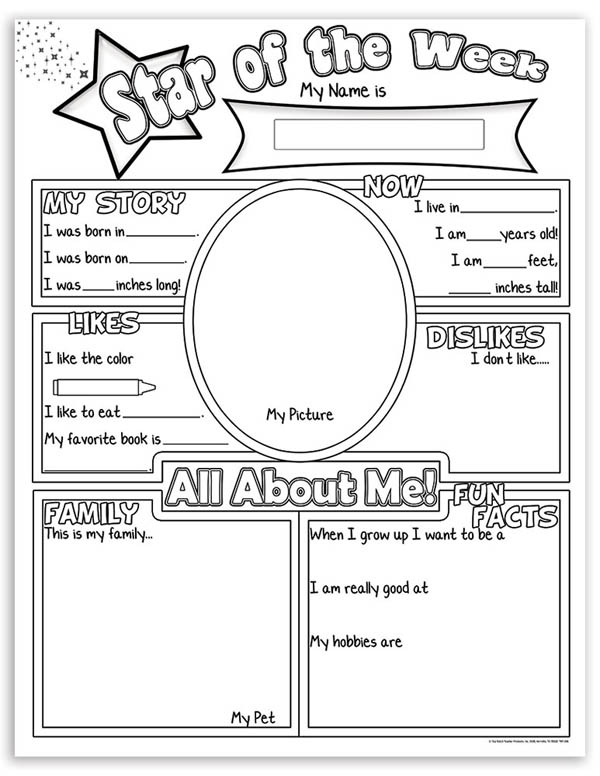 Star Of The Week Poster Top Notch Teacher Products