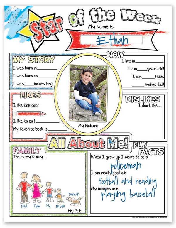 Star of the Week Poster Top Notch Teacher Products