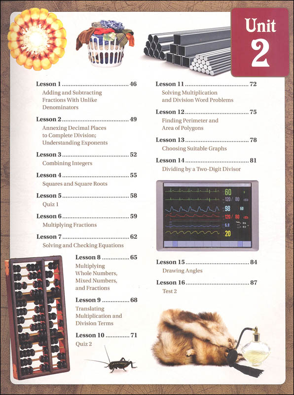 Mathematics Grade 6 Textbook Math in History Christian Light 9780878138913 Mathematics Grade 6 Textbook Math in History Christian Light 9780878138913