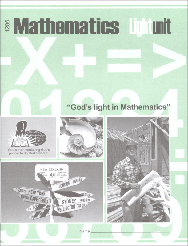 Mathematics LightUnit 1206 Functions & Trig