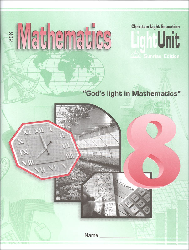 Mathematics LightUnit 806 Sunrise Edition