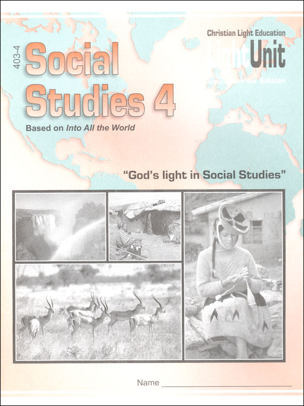 Social Studies 403-404 LightUnit Sunrise Ed