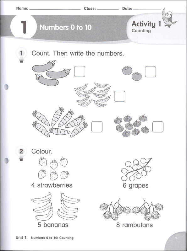 Shaping Maths Activity Book 1A 3rd Edition | Marshall Cavendish ...