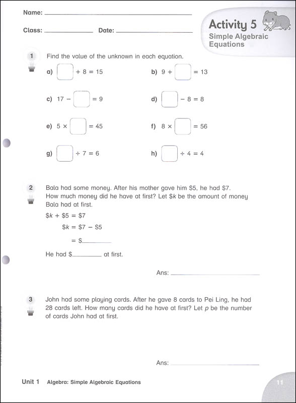 Shaping Maths Activity Book 6A 3rd Edition | Marshall Cavendish ...