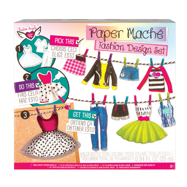 Paper Mache 3D Fashion Design Portfolio Set Fashion Angels