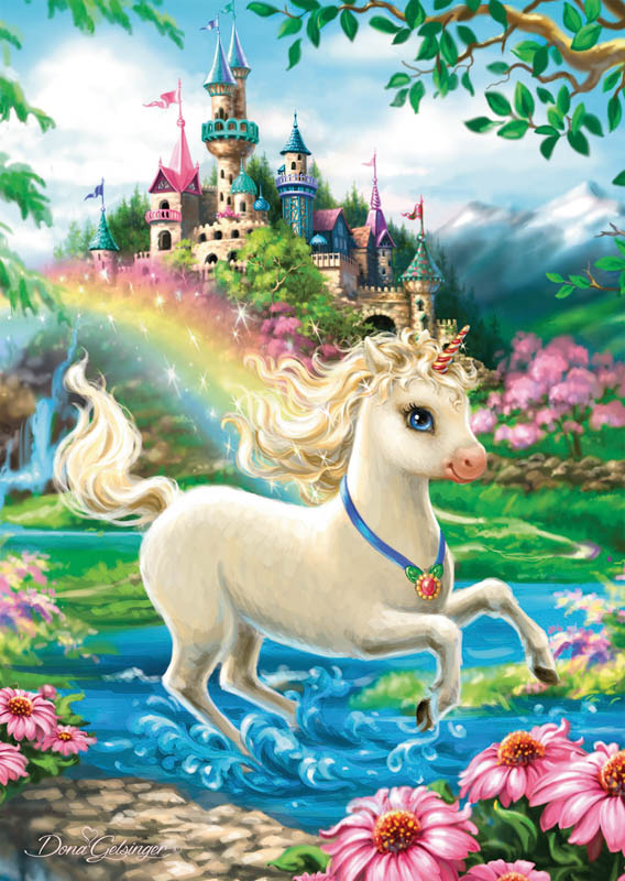 unicorn castle childrens puzzle 35 pieces ravensburger