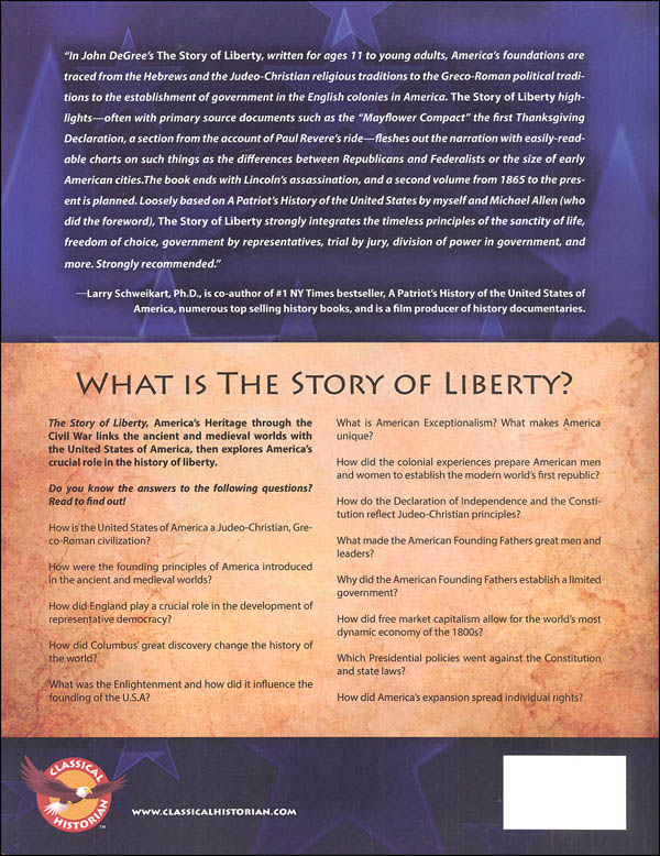 Story of Liberty Workbook Student Edition, Part 1