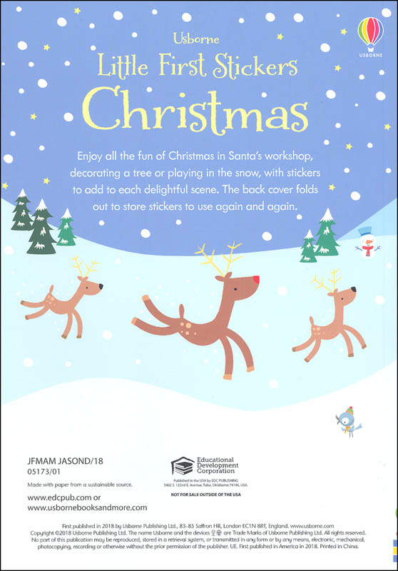 Little First Stickers Christmas (Usborne) EDC / Usborne 9780794544522