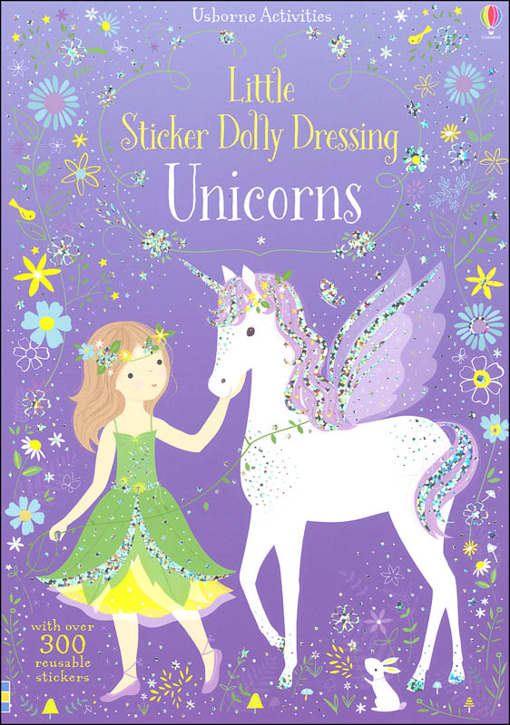 Little Sticker Dolly Dressing - Unicorns (Usborne)