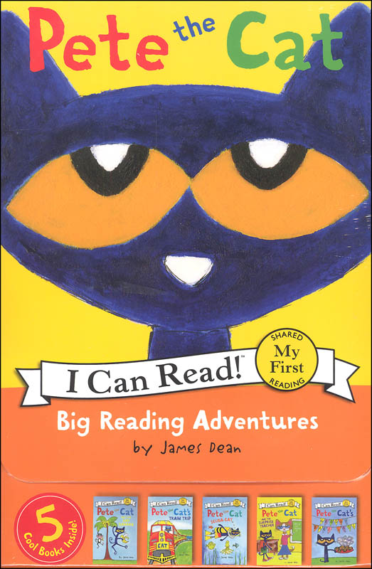 Pete the Cat: Big Reading Adventures: 5 Far-Out Books in 1 Box! (I Can Read! My First)