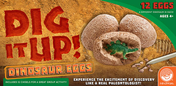 dig up dinosaur fossil eggs