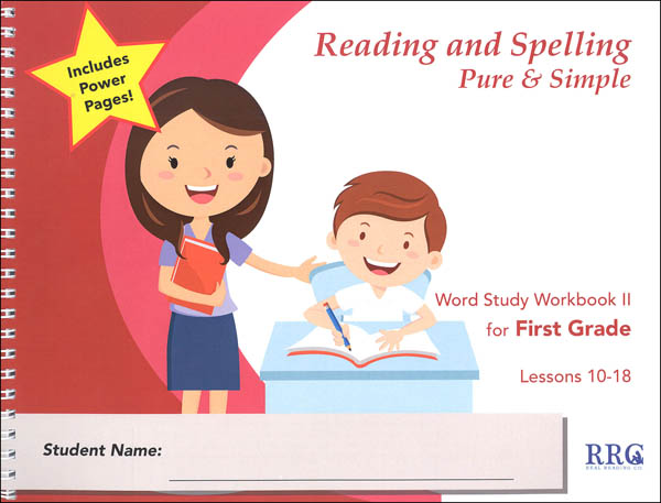 Reading & Spelling Pure & Simple First Grade Word Study Workbook II