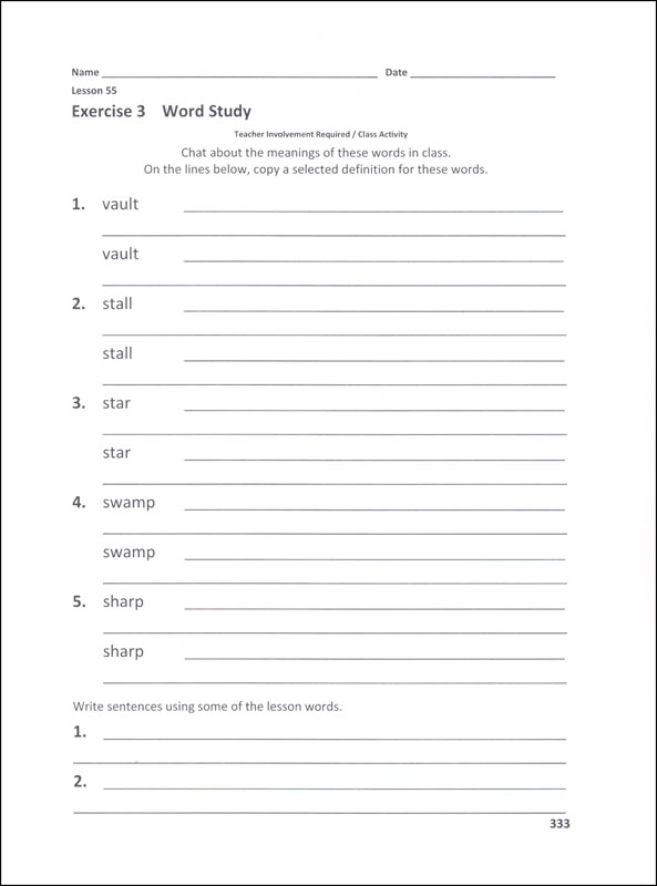 Reading & Spelling Pure & Simple Upper Grade Word Study Workbook IV ...