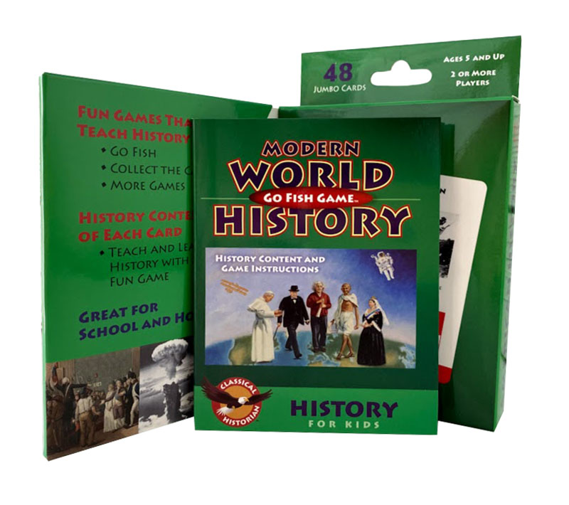 Modern World History Go Fish Game with History Booklet
