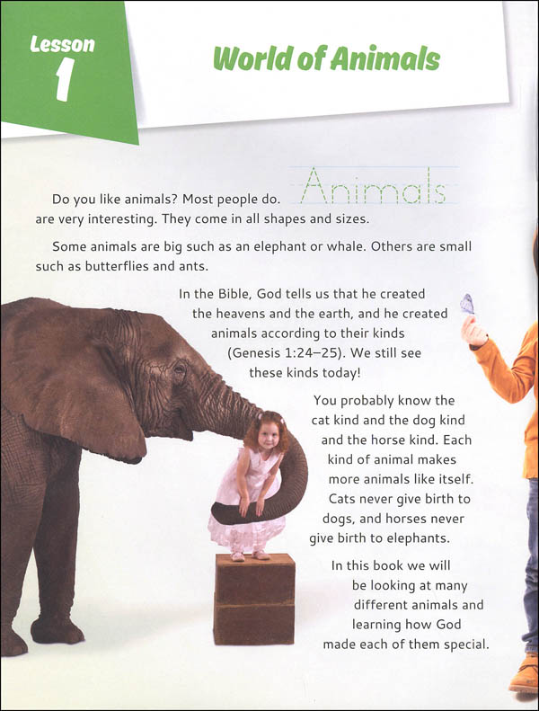 Animals for Beginners Student Workbook (God's Design for Life for  Beginners) | Answers in Genesis | 9781626914353