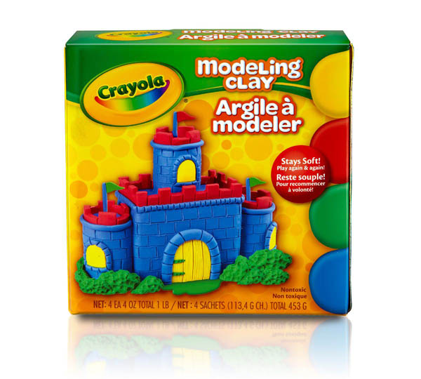 Crayola Modeling Clay: Four 1/4 lb. pieces - Red, Yellow, Blue, Green