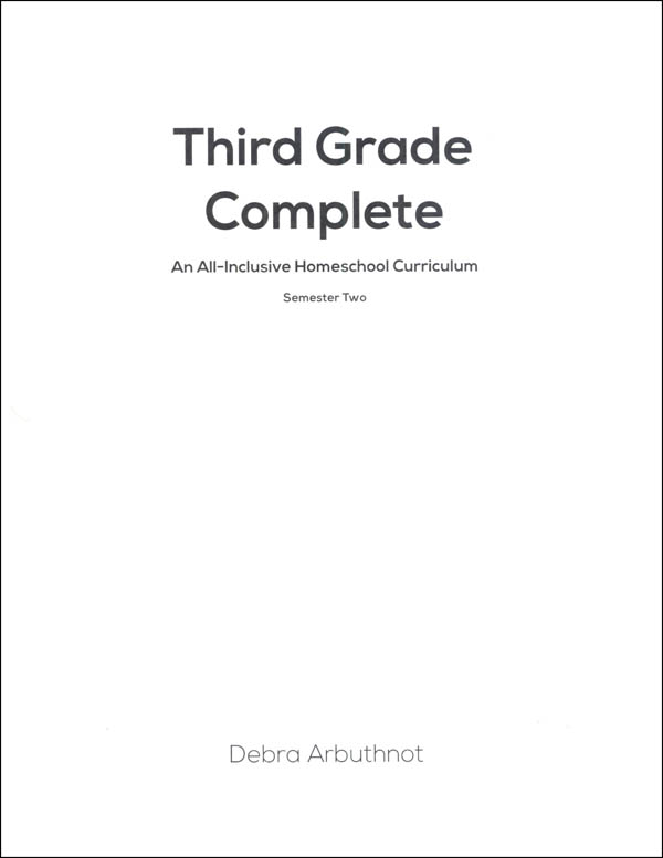 Third Grade Complete: Semester 2 Student Refill