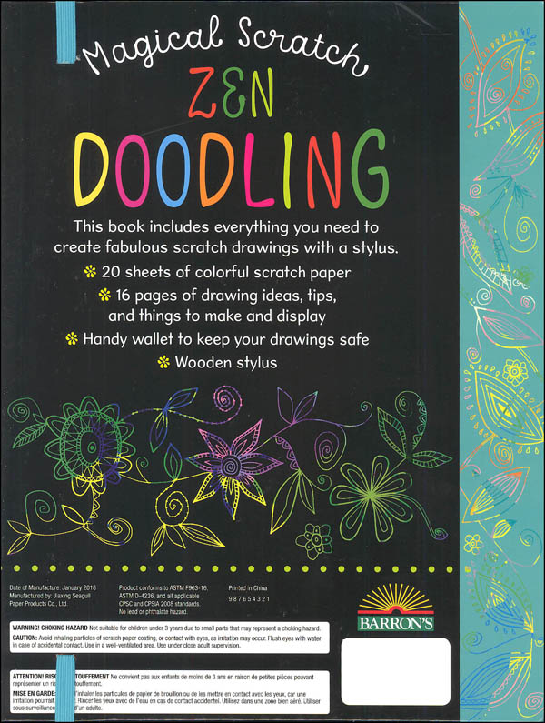 Magical Scratch Zen Doodling Barron's Educational Series 9781438050379
