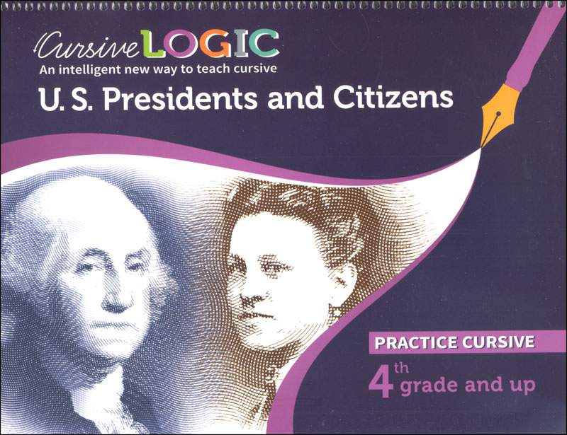 CursiveLogic Workbook - United States Presidents and Citizens (Cursive Level 2)