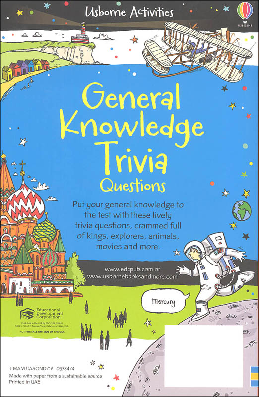 General Knowledge Trivia Questions Usborne 9780794540128