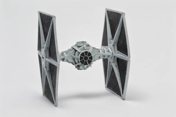 star wars tie fighter 3d wood model and book incredibuilds