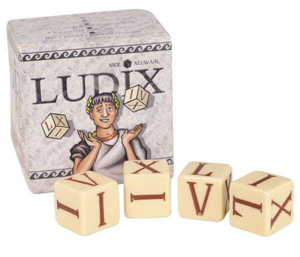 Ludix Dice Game Dice with Roman Numerals Piatnik