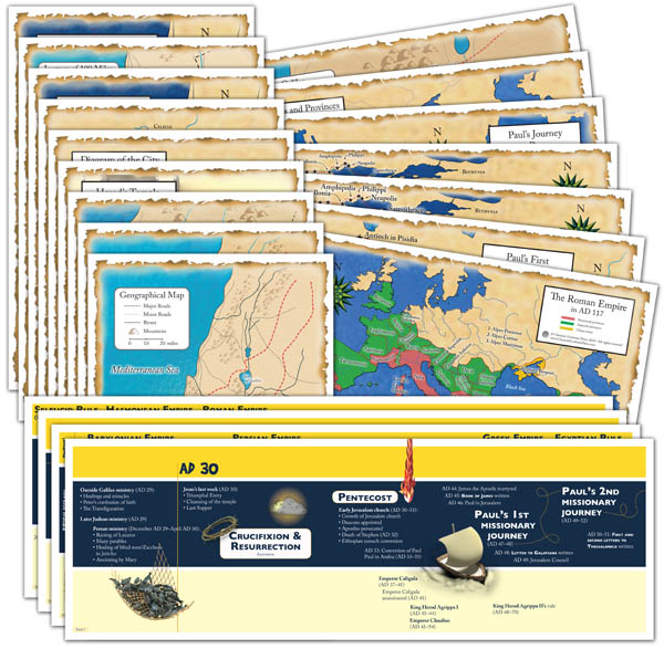 God's Great Covenant New Testament Timeline and Map Set