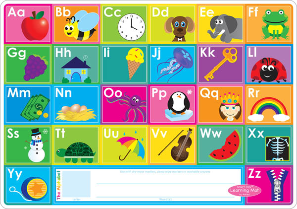 ABC/Numbers 1-20 Smart Poly Learning Mat | Ashley Productions