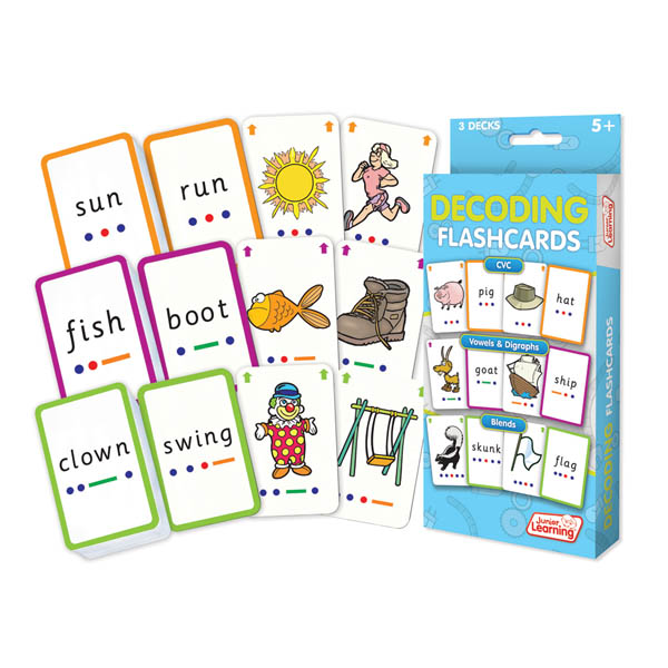 Decoding Flashcards (3 decks) Junior Learning