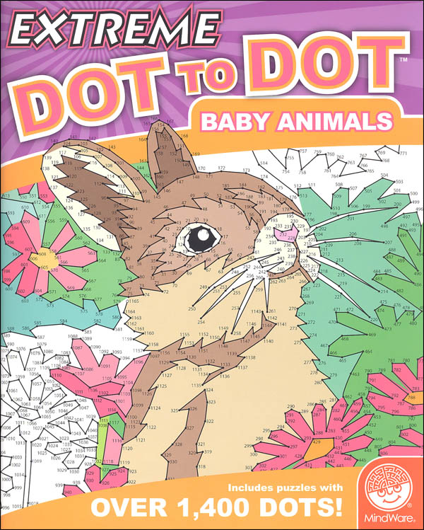 Extreme Dot to Dot Book - Baby Animals | MindWare |