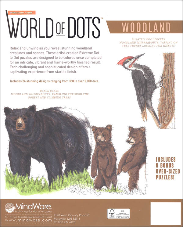 Extreme Dot to Dot: World of Dots - Woodland | MindWare