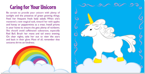 hug a pet unicorn