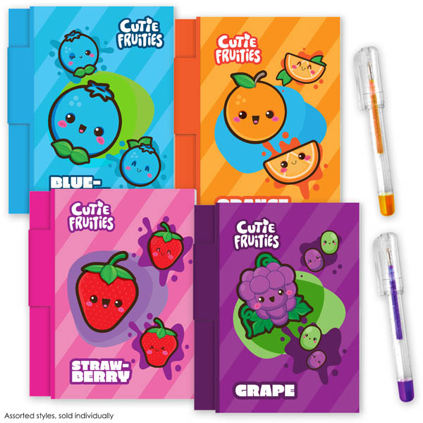 Cutie Fruities Sketch & Sniff Note Pad - assorted scent