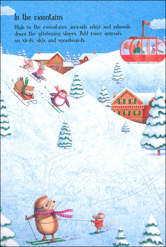 Little Sparkly Sticker Book Christmas EDC / Usborne 9780794544515